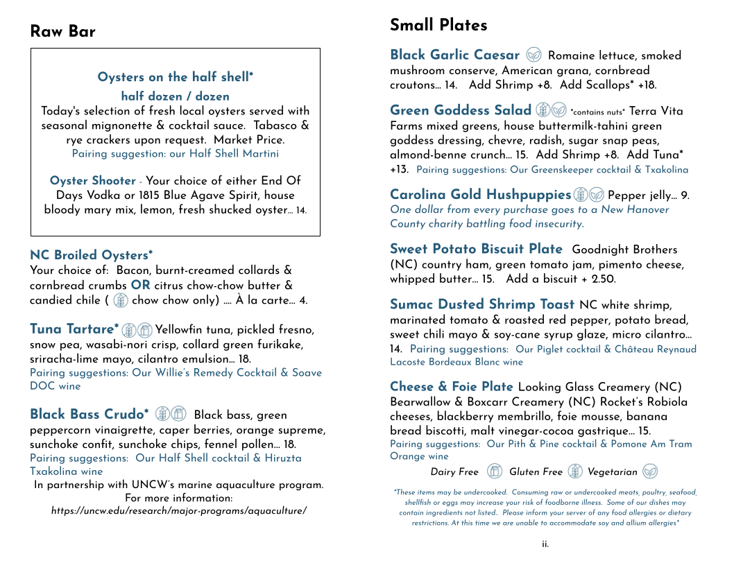 Raw Bar & Small Plates